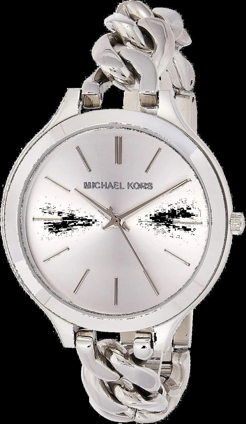 Montre Michael Kors MK3279 au cadran noir et aiguilles dorées, style chic et polyvalent