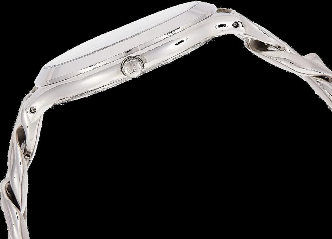 Bracelet Michael Kors MK3279 en acier argenté maillé, fermoir déployant, confort et élégance