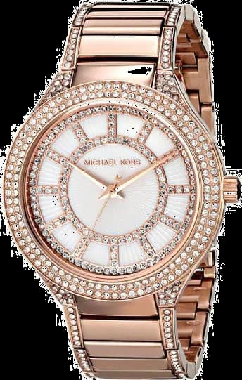 Montre Michael Kors MK3313 dorée rose avec cadran blanc et index dorés, style chic et féminin