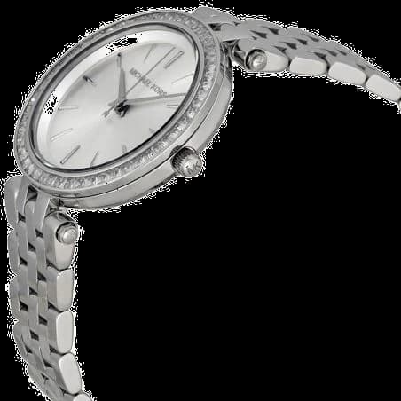 Bracelet Michael Kors MK3364 en acier inoxydable doré, maillons fins et fermoir déployant, finition brillante