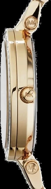 Bracelet Michael Kors MK3365 en acier doré maillé milanais, fermoir déployant ajustable