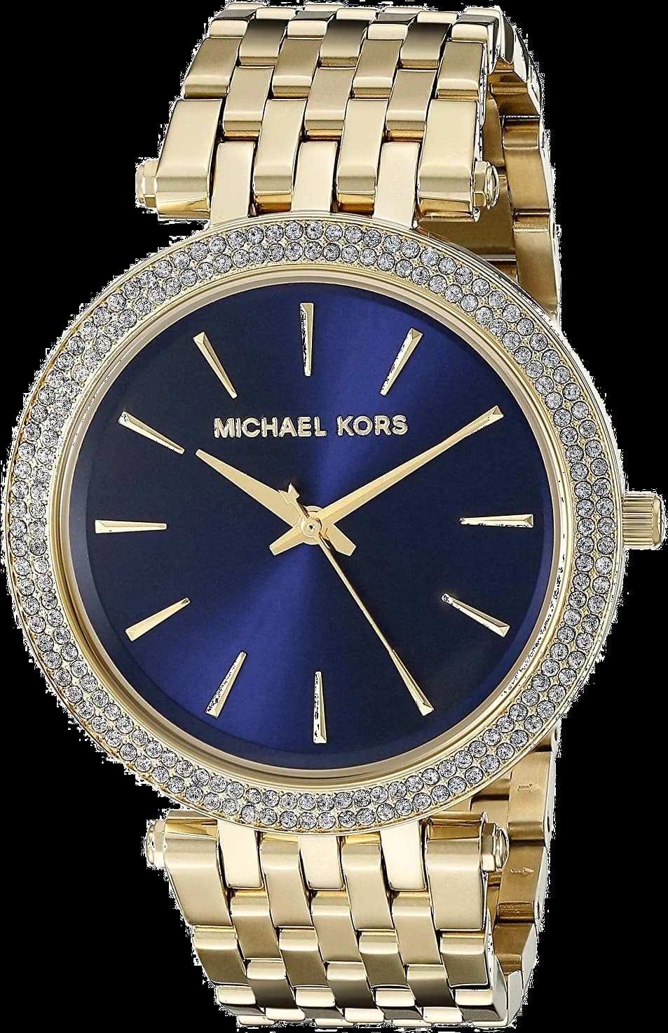 Montre Michael Kors MK3406 en Acier Doré et Cadran Bleu Nuit
