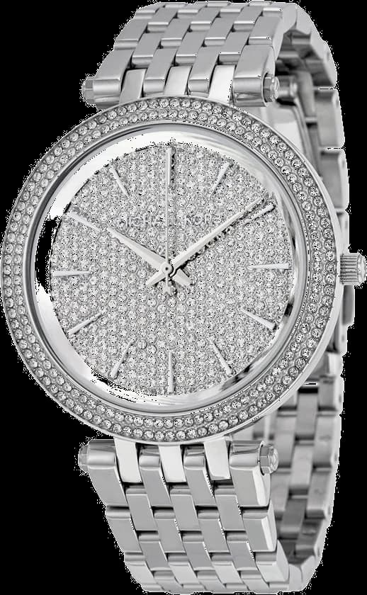 Montre Michael Kors MK3437 au cadran blanc lumineux et acier brossé, style chic intemporel