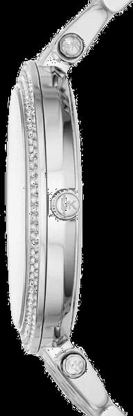 Cadran Michael Kors MK3437 avec index dorés, aiguilles lumineuses et date à 3h, élégance classique
