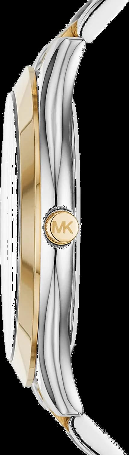 Bracelet Michael Kors MK3479 bracelet acier bicolore argenté et doré à maillons, fermoir déployant signé Michael Kors