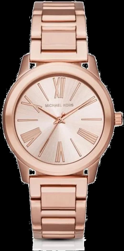 Montre Michael Kors MK3491 au cadran blanc et index dorés, style chic et féminin