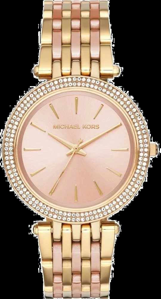 Montre Michael Kors Darci MK3507 pour Femme, Bracelet en Acier Doré Rose Élégant