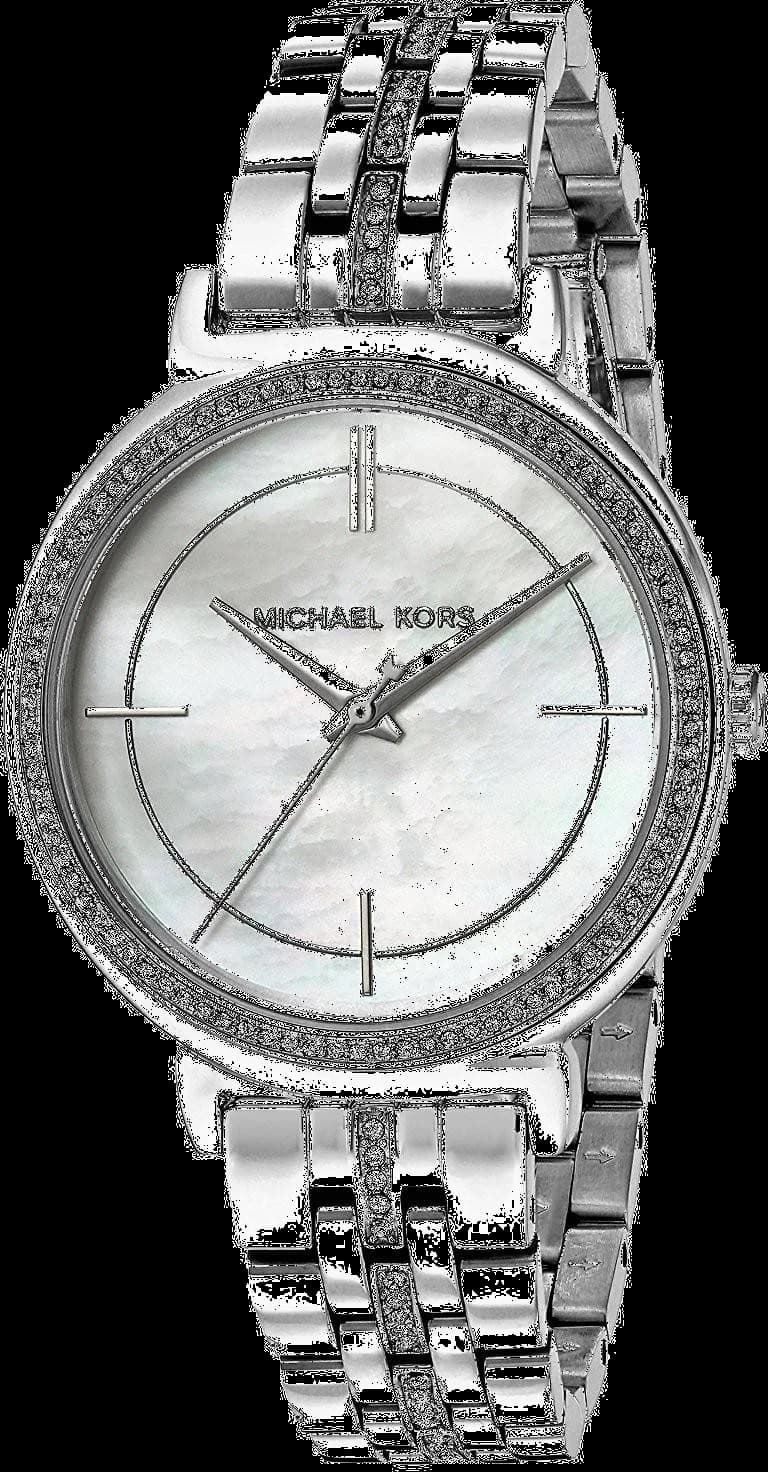Montre Michael Kors MK3641 argentée avec cadran gris soleil, style chic et moderne