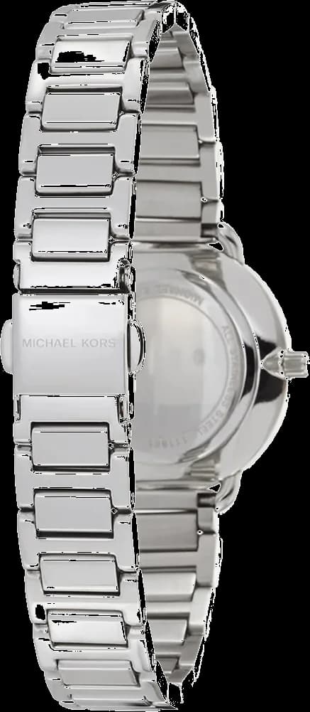 Bracelet Michael Kors MK3837 en acier inoxydable bicolore or et argent, fermoir déployant