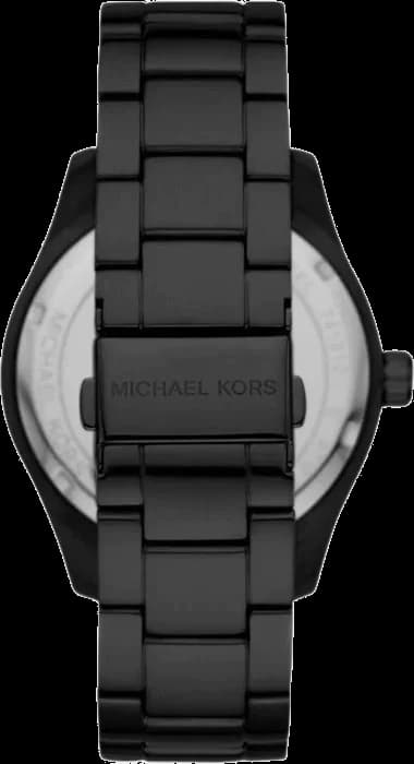 Cadran Michael Kors MK4562 avec index bâtons dorés, aiguilles dauphine et guichet date à 3h