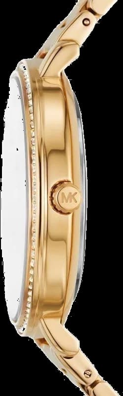 Bracelet Michael Kors MK4593 acier inoxydable doré, maillons lisses, fermoir déployant