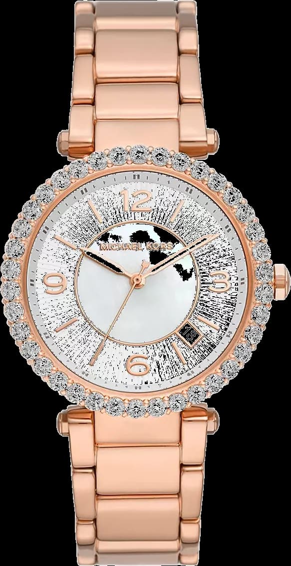 Montre Michael Kors MK4695 avec cadran nacre et aiguilles dorées nacré