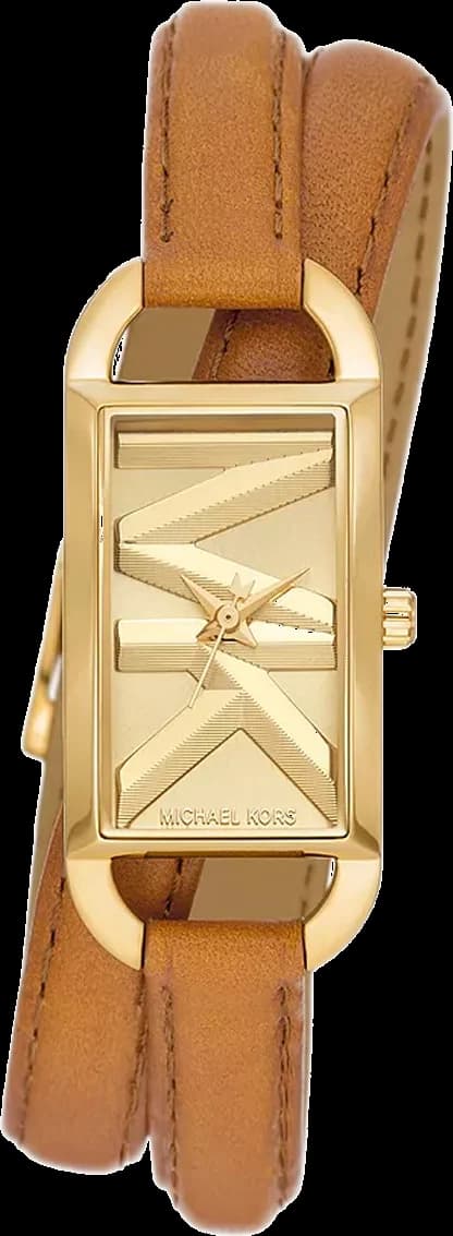 Montre Michael Kors MK4721 au cadran doré soleil et boîtier rond minimaliste, style chic et lumineux