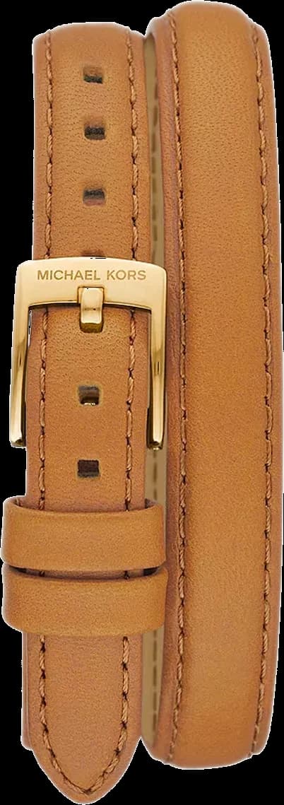 Cadran Michael Kors MK4721 avec index bâtons dorés sur fond soleil, aiguilles dorées et signature MK à 12h