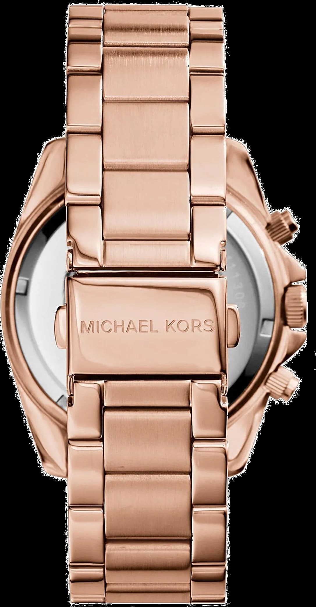 Bracelet Michael Kors MK5263 en acier inoxydable or rose, maillons fins, fermoir déployante double sécurité