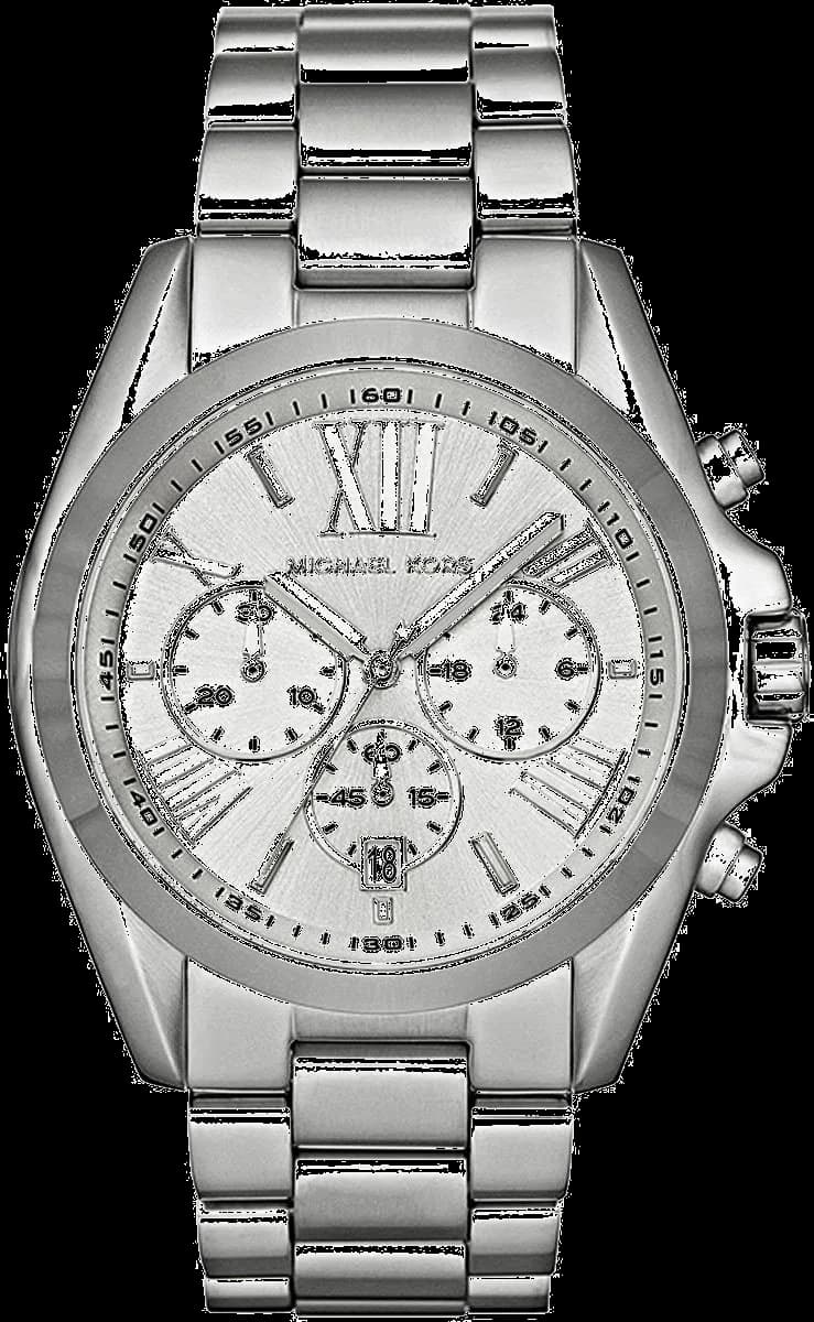 Montre Michael Kors MK5535 avec cadran blanc nacré et index dorés, style chic et féminin