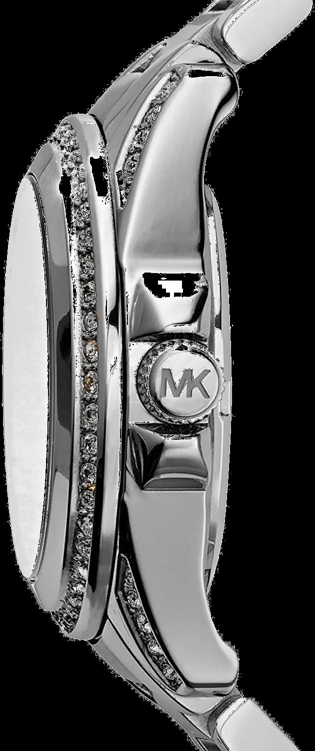 Cadran Michael Kors MK5612 avec index appliqués dorés, aiguilles dauphine et date à 4h30