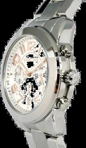 Cadran Michael Kors MK5725 présentant index dorés, aiguilles bâtons et date à 3h