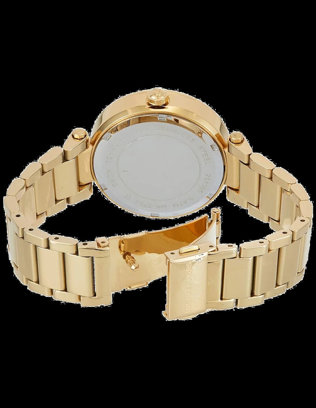 Montre Michael Kors MK5784 Parker Chronographe en Acier Doré et Cristaux vue 3