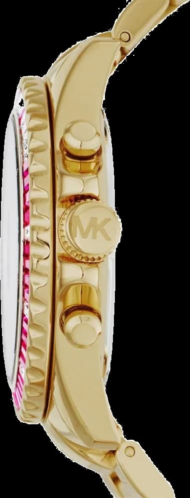 Bracelet Michael Kors MK5871 en acier argenté maillé avec fermoir déployante, finition polie