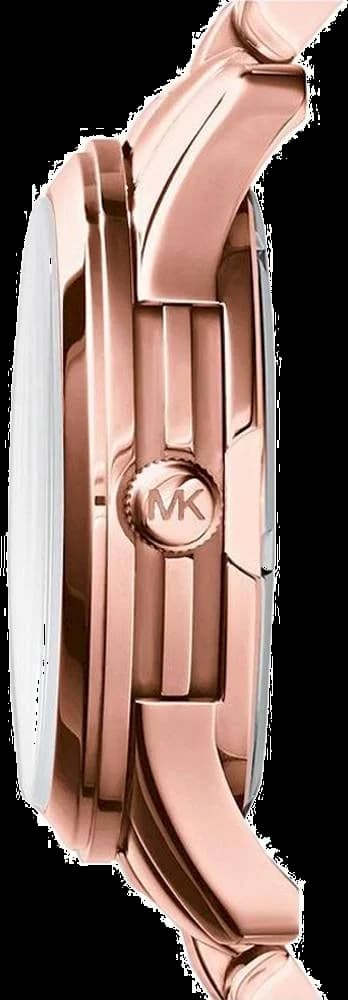 Cadran Michael Kors MK5913 avec cadran or rose, index appliqués et aiguilles dorées, date à 3h