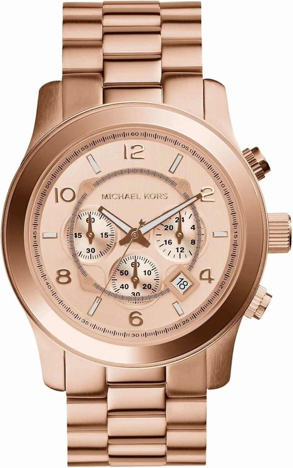 Montre Michael Kors MK5996 au cadran argenté orné de cristaux Swarovski, style élégant et scintillant