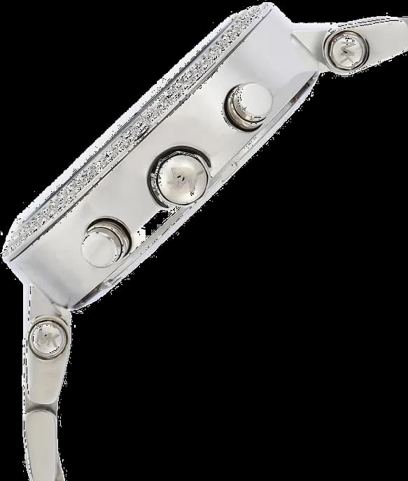 Bracelet Michael Kors MK6105 en acier bicolore or rose et argent, fermoir déployant triple sécurité