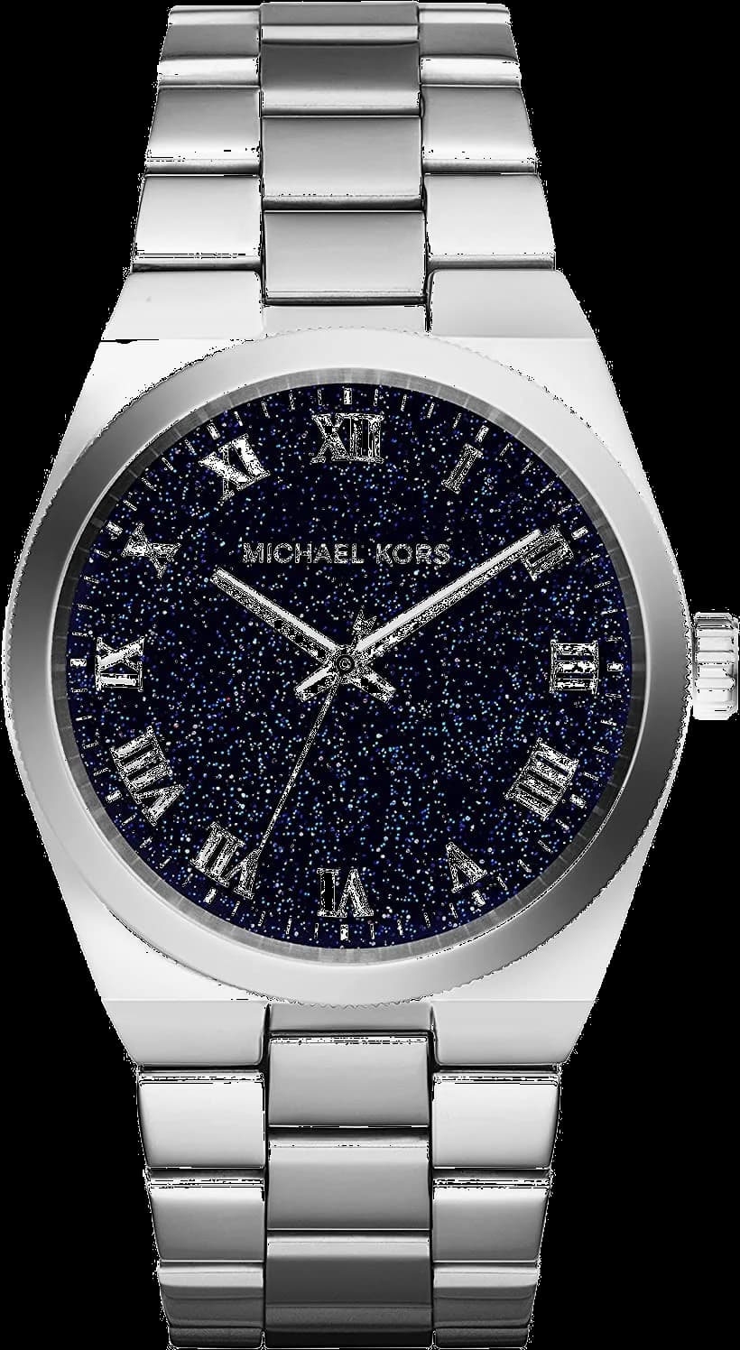 Montre Michael Kors MK6113 au cadran blanc nacré et index dorés, style chic intemporel