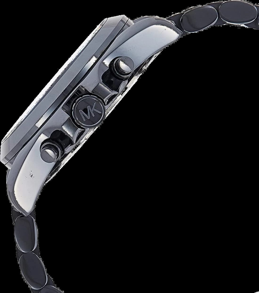 Bracelet Michael Kors MK6248 en acier inoxydable bicolore argent et doré, fermoir déployant