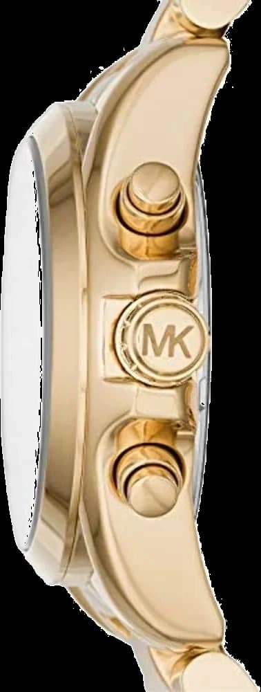Cadran Michael Kors MK6267 aux index dorés et aiguilles dauphine, guichet date à 6h