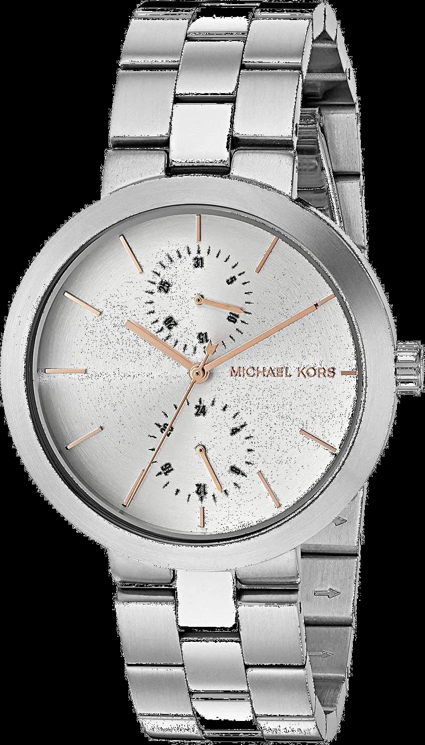 Montre Michael Kors MK6407 avec cadran argenté lumineux et style chic contemporain
