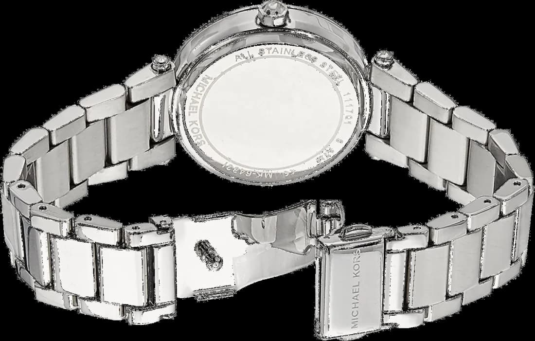 Bracelet Michael Kors MK6483 acier bicolore maillons alternés or et argent fermoir déployante