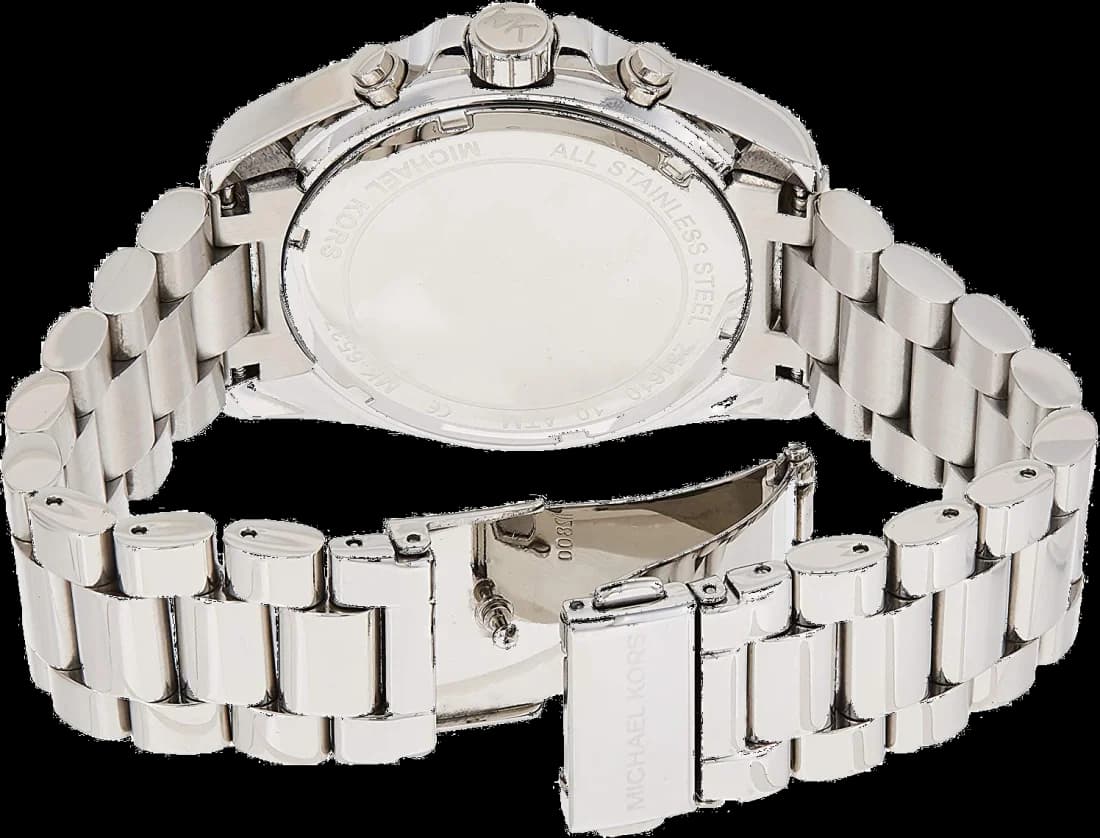 Bracelet Michael Kors MK6537 bracelet acier inoxydable bicolore or et argent, maillons milanais ajustables