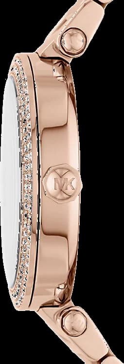 Bracelet Michael Kors MK6660 en acier inoxydable bicolore or rose et argenté à maillons polis
