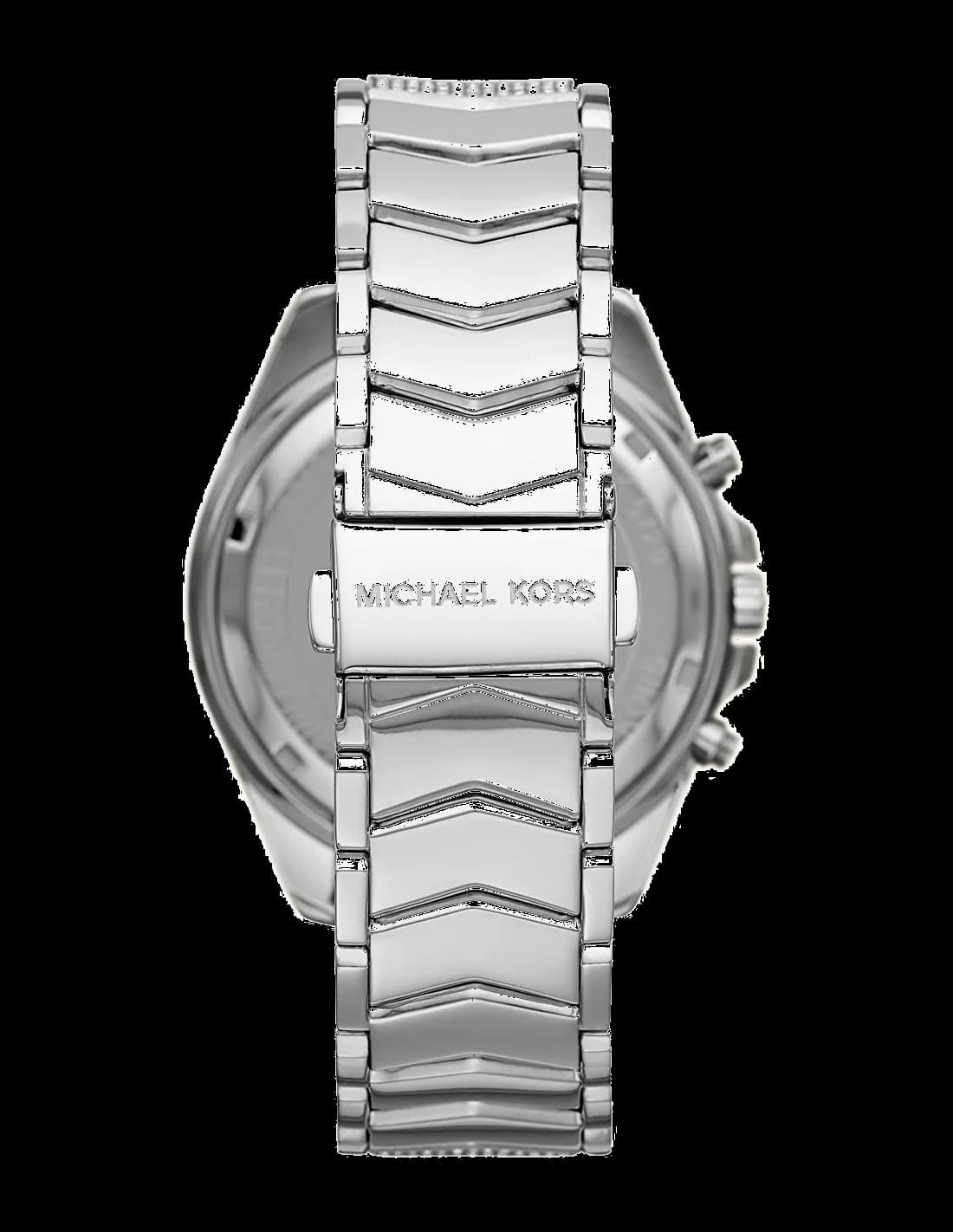 Cadran Michael Kors MK6728 avec index bâtons dorés, aiguilles dorées et date à 3 heures