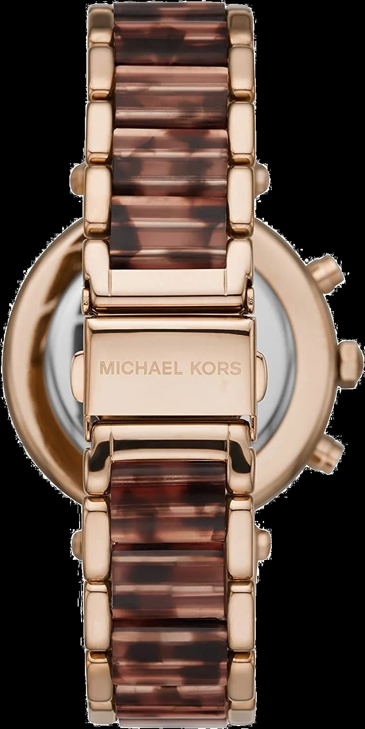 Cadran Michael Kors MK6832 aux aiguilles dorées et date à 3h, élégance intemporelle