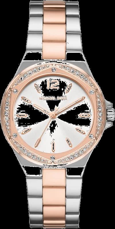Montre Michael Kors MK6989 au cadran blanc nacré et index dorés, style raffiné