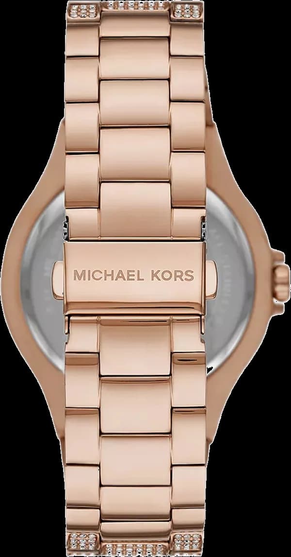 Cadran Michael Kors MK6992 avec index à cristaux et aiguilles dorées, pavé scintillant
