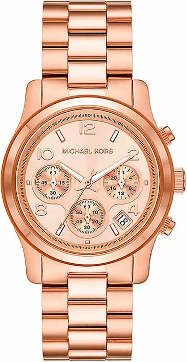 Montre Michael Kors MK7052 au cadran noir élégant, aiguilles argentées et style moderne pour homme