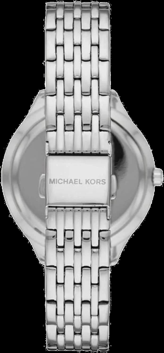 Cadran Michael Kors MK7075 avec index bâtons appliqués et guichet date à 3h