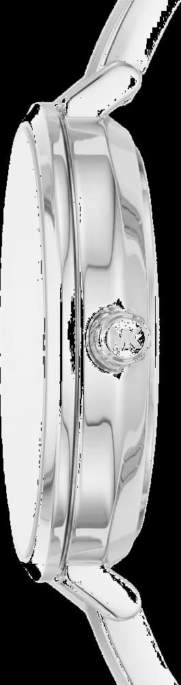 Bracelet Michael Kors MK7120 en acier inoxydable bicolore or et argent, maillons alternés, fermoir déployant