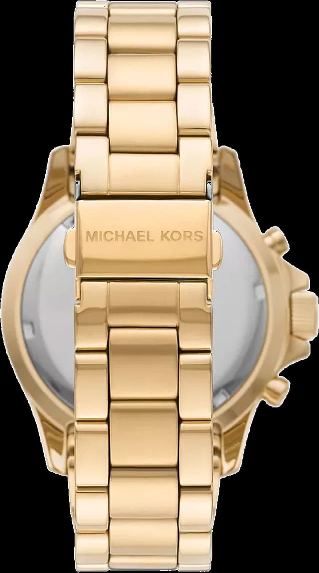 Cadran Michael Kors MK7210 avec compteurs chronographe, cristaux scintillants, aiguilles dauphine dorées