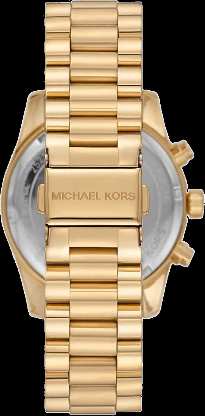 Bracelet Michael Kors MK7216 en acier inoxydable à maillons, fermoir déployant double sécurité, finition polie