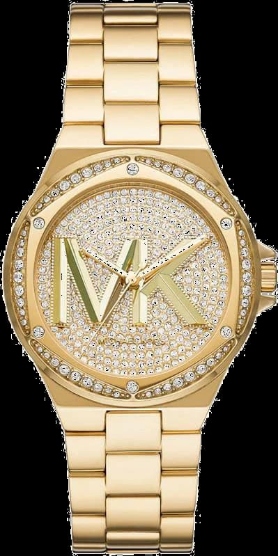 Montre Michael Kors MK7229 au cadran doré scintillant de cristaux, style luxueux