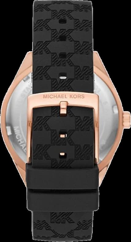 Cadran Michael Kors MK7266 avec index dorés, aiguilles luminescentes et trois sous-cadrans multifonction