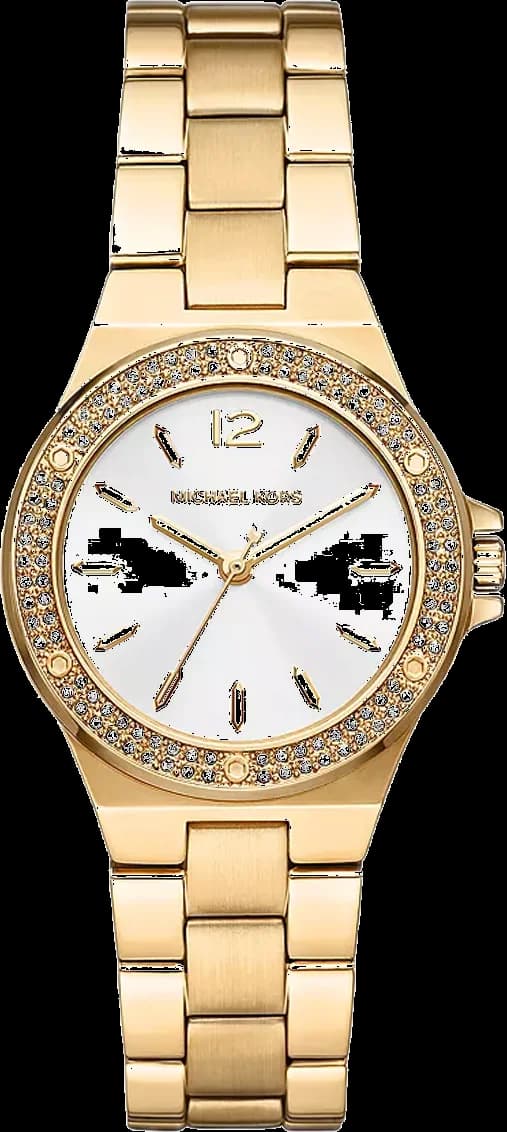 Montre Michael Kors MK7278 avec cadran rond en or rose et cristaux scintillants, style élégant et féminin
