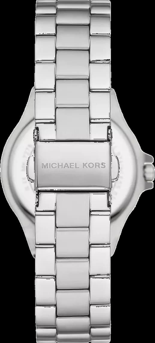 Cadran Michael Kors MK7280 avec index bâtons, aiguilles dorées et date à 3h, élégant