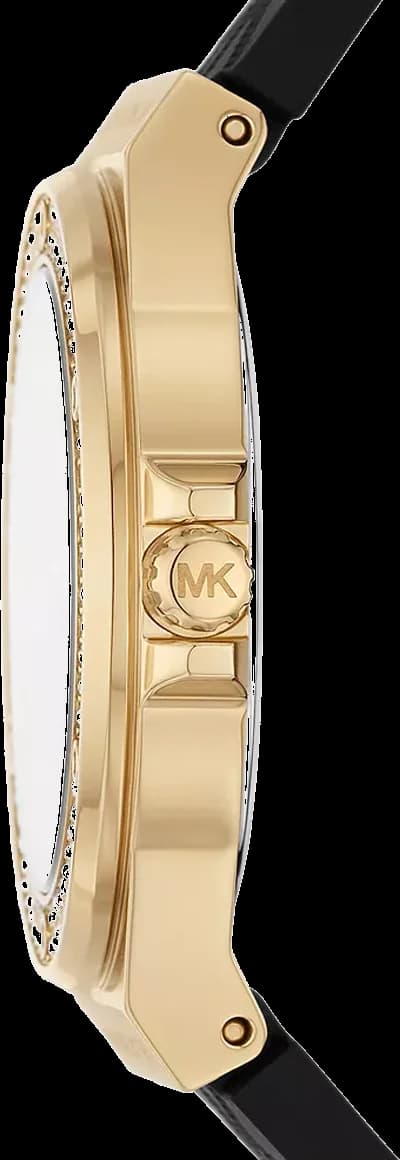 Bracelet Michael Kors MK7281 en silicone noir souple et confortable avec boucle ardillon classique