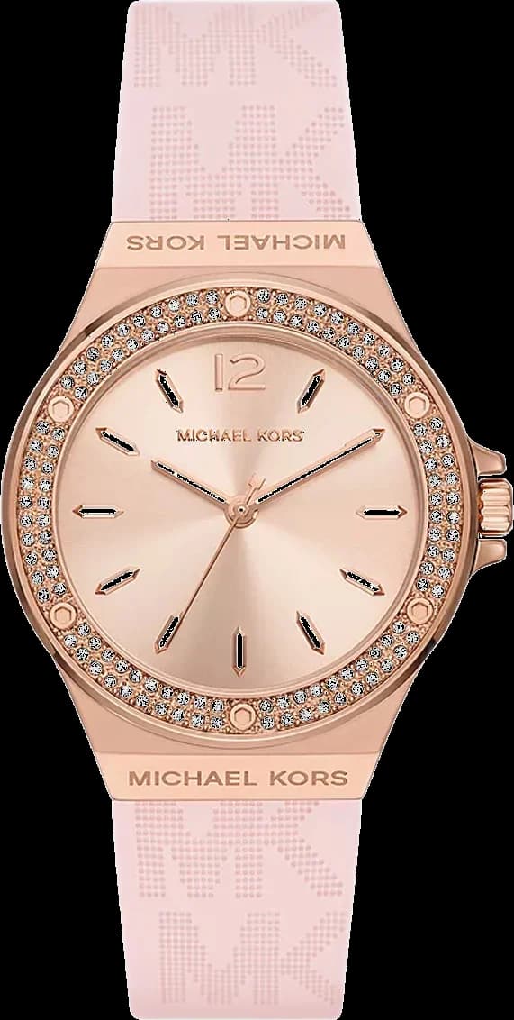 Montre Michael Kors MK7282 au cadran or rose avec index dorés et aiguilles bâton nacré