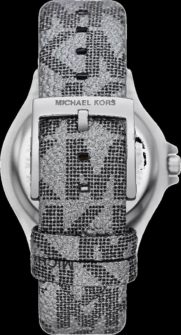 Cadran Michael Kors MK7309 orné d'index bâtons et date à 3h, finitions dorées contrastées